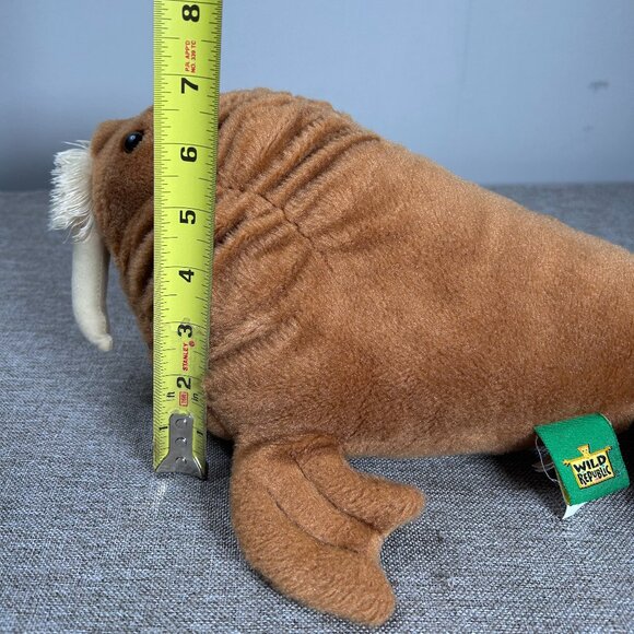 Wild Republic Saint Louis Zoo Walrus Stuffed Animal Plush Brown - Picture 12 of 12